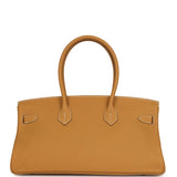 Vintage Hermes Shoulder Birkin 42 JPG Naturel Sable Togo Palladium Hardware - Thumbnail View 4