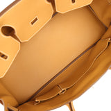 Vintage Hermes Shoulder Birkin 42 JPG Naturel Sable Togo Palladium Hardware - Thumbnail View 8