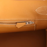 Vintage Hermes Shoulder Birkin 42 JPG Naturel Sable Togo Palladium Hardware - Thumbnail View 9