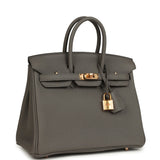 Hermes Birkin 25 Etain Togo Rose Gold Hardware