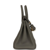 Hermes Birkin 25 Gris Meyer Togo Permabrass Hardware - Thumbnail View 3
