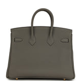 Hermes Birkin 25 Gris Meyer Togo Permabrass Hardware - Thumbnail View 4