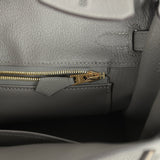 Hermes Birkin 25 Gris Meyer Togo Permabrass Hardware - Thumbnail View 9