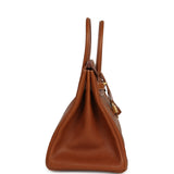 Hermes Birkin 35 Fauve Barenia Faubourg Gold Hardware