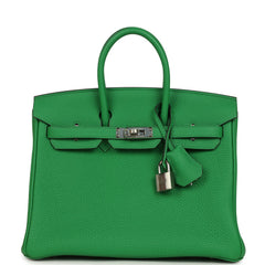 Hermes Birkin 25 Bambou Verso Togo Palladium Hardware