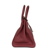 Pre-owned Hermes Birkin 35 Bois De Rose Clemence Palladium Hardware