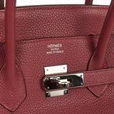Pre-owned Hermes Birkin 35 Bois De Rose Clemence Palladium Hardware