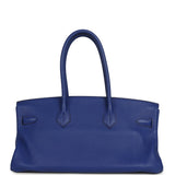 Vintage Hermes Shoulder Birkin 42 JPG Bleu Electric Togo Palladium Hardware - Thumbnail View 4