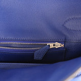 Vintage Hermes Shoulder Birkin 42 JPG Bleu Electric Togo Palladium Hardware - Thumbnail View 9