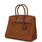 Pre-owned Hermes 3 en 1 Birkin 30 Gold Togo and Swift Palladium Hardware - Thumbnail View 5