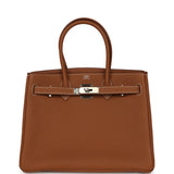 Pre-owned Hermes 3 en 1 Birkin 30 Gold Togo and Swift Palladium Hardware - Thumbnail View 7