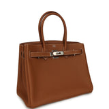 Pre-owned Hermes 3 en 1 Birkin 30 Gold Togo and Swift Palladium Hardware - Thumbnail View 8
