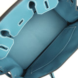 Hermes Birkin 30 Blue Jean Togo Palladium Hardware