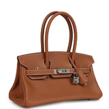Hermes Shoulder Birkin Light 29 Gold Evercolor Palladium Hardware - Thumbnail View 2