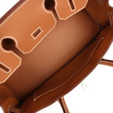 Hermes Shoulder Birkin Light 29 Gold Evercolor Palladium Hardware - Thumbnail View 8