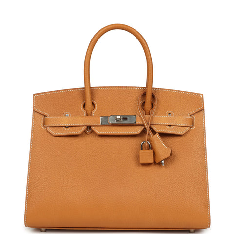 Hermes Birkin Sellier 30 Naturel Sable Vache Naturel Graine Palladium Hardware