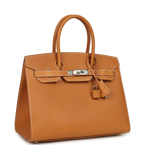 Hermes Birkin Sellier 30 Naturel Sable Vache Naturel Graine Palladium Hardware