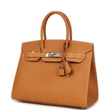Hermes Birkin Sellier 30 Naturel Sable Vache Naturel Graine Palladium Hardware