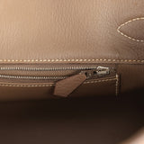 Vintage Hermes Shoulder Birkin 42 JPG Etoupe Clemence Palladium Hardware - Thumbnail View 9