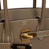 Hermes Birkin 30 Etoupe Epsom Gold Hardware