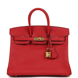 Hermes Birkin 25 Rouge Piment Swift Gold Hardware - Thumbnail View 1
