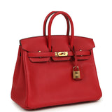 Hermes Birkin 25 Rouge Piment Swift Gold Hardware - Thumbnail View 2