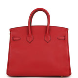 Hermes Birkin 25 Rouge Piment Swift Gold Hardware - Thumbnail View 4