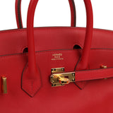 Hermes Birkin 25 Rouge Piment Swift Gold Hardware - Thumbnail View 7