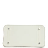 Hermes Special Order (HSS) Birkin 30 White Clemence Brushed Palladium Hardware - Thumbnail View 6