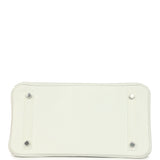Hermes Special Order (HSS) Birkin 30 White Clemence Brushed Palladium Hardware