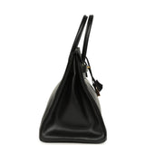 Vintage Hermes Birkin 35 Black Box Gold Hardware