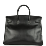 Vintage Hermes Birkin 35 Black Box Gold Hardware