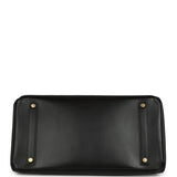 Vintage Hermes Birkin 35 Black Box Gold Hardware - Thumbnail View 6