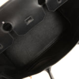 Vintage Hermes Birkin 35 Black Box Gold Hardware - Thumbnail View 8