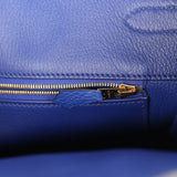 Hermes Birkin 35 Bleu Electric Togo Gold Hardware