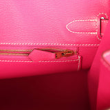 Pre-owned Hermes Birkin 30 Rose Tyrien Epsom Gold Hardware