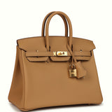 Hermes Birkin 25 Biscuit Swift Gold Hardware - Thumbnail View 2