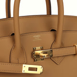 Hermes Birkin 25 Biscuit Swift Gold Hardware - Thumbnail View 7