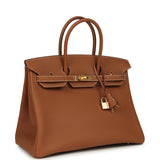 Hermes Birkin 35 Gold Togo Gold Hardware - Thumbnail View 2