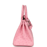 Hermes Birkin 25 Bubblegum Ostrich Palladium Hardware