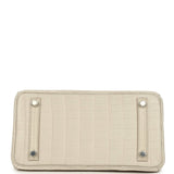 Hermes Birkin 25 Beton Matte Alligator Palladium Hardware - Thumbnail View 6