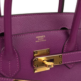 Hermes Birkin 30 Anemone Epsom Gold Hardware