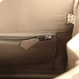 Hermes Birkin 25 Himalaya Niloticus Crocodile Palladium Hardware - Thumbnail View 9