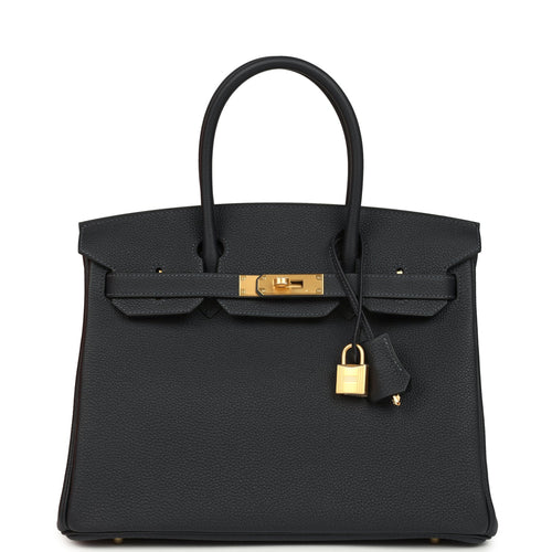 Hermes Birkin 30 Caban Togo Brushed Gold Hardware