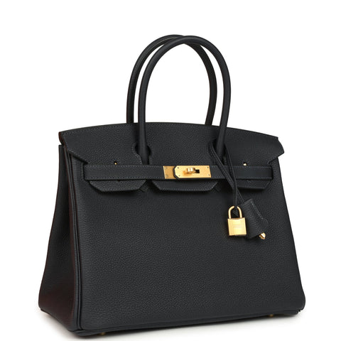 Hermes Birkin 30 Caban Togo Brushed Gold Hardware