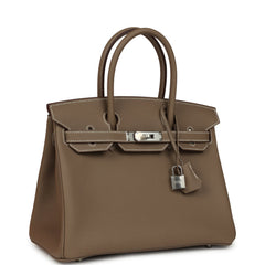 Hermes Birkin 30 Etoupe Togo Palladium Hardware