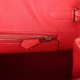 Pre-owned Hermes Birkin 35 Bougainvillea Matte Alligator Palladium Hardware - Thumbnail View 9