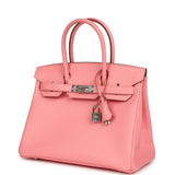 Hermes Birkin 30 Rose Confetti Epsom Palladium Hardware