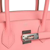 Hermes Birkin 30 Rose Confetti Epsom Palladium Hardware