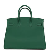 Hermes Birkin 35 Vert Moyen Togo Palladium Hardware